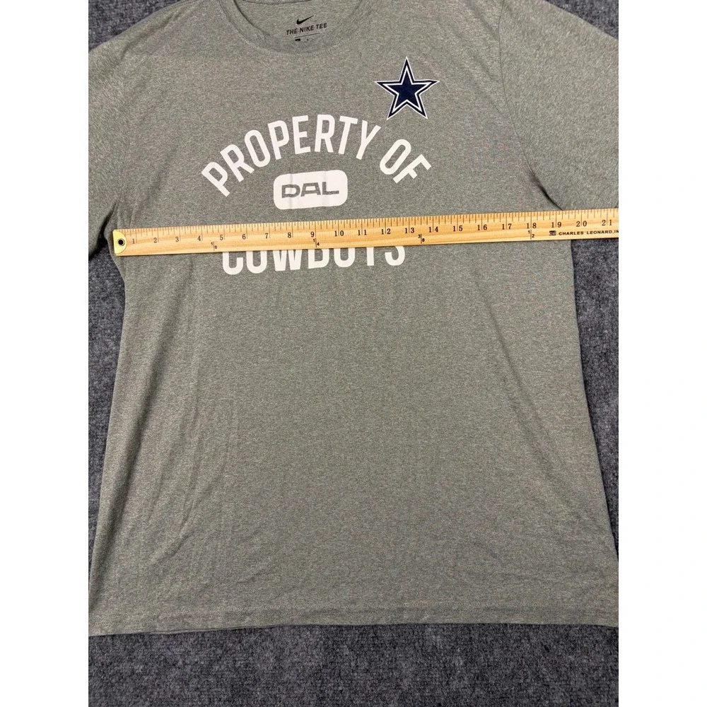 Nike Dallas Cowboys Dri-FIT T-Shirt Gray Mens Large Property Of DAL Tee